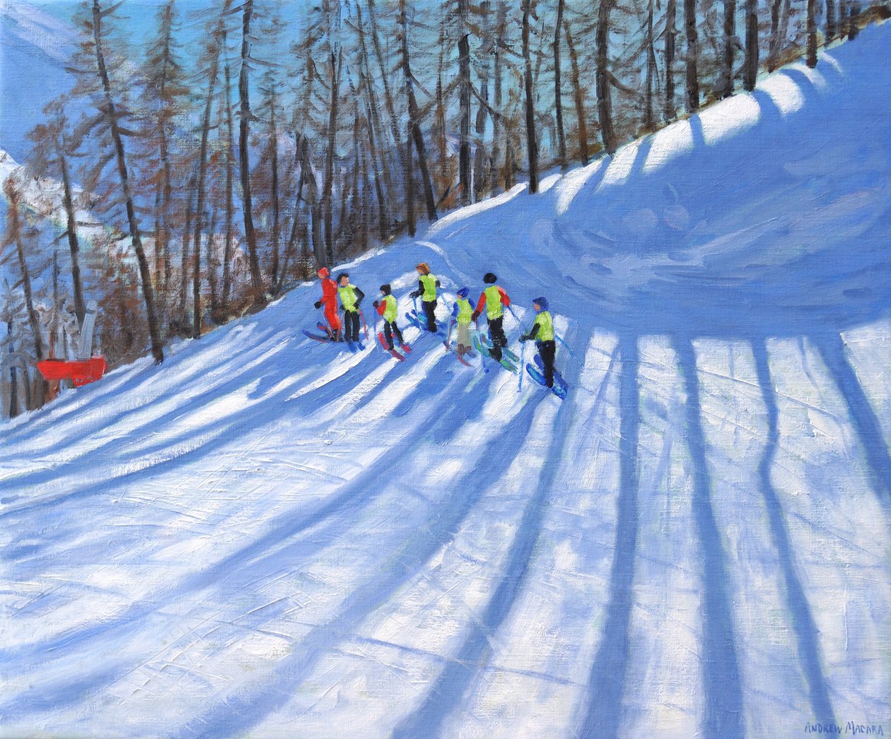Skistunde, Tignes, Frankreich von Andrew Macara