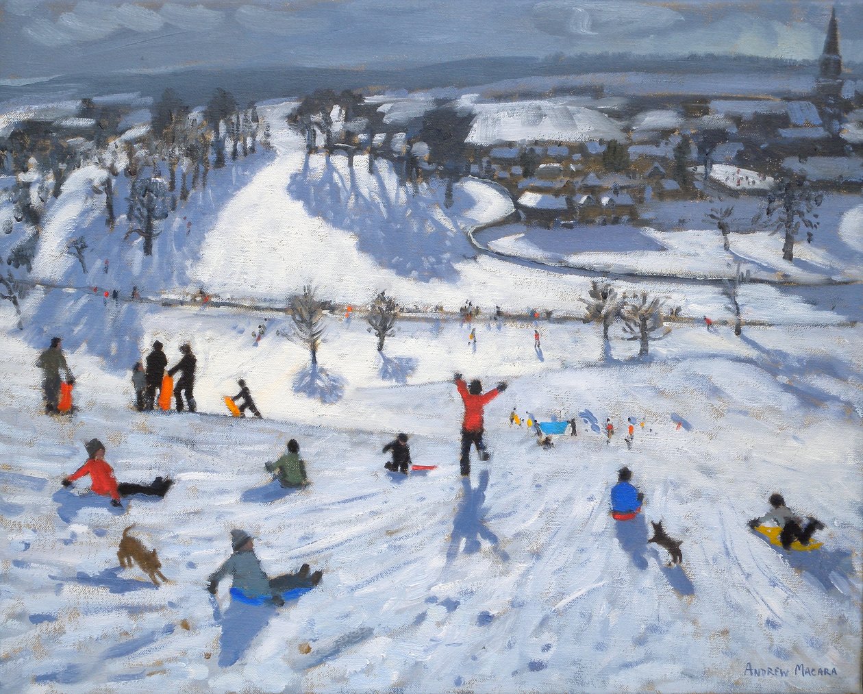 Winterspaß, Chatsworth von Andrew Macara