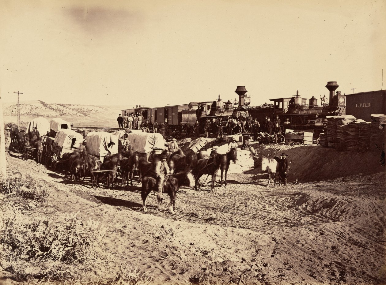 Tafel 27. Versorgungstransporte, 1869 von Andrew Joseph Russell