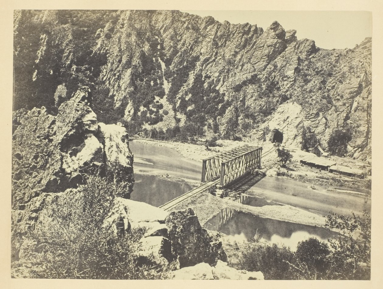 Tunnel Nr. 3, Weber Canyon, Utah von Andrew Joseph Russell