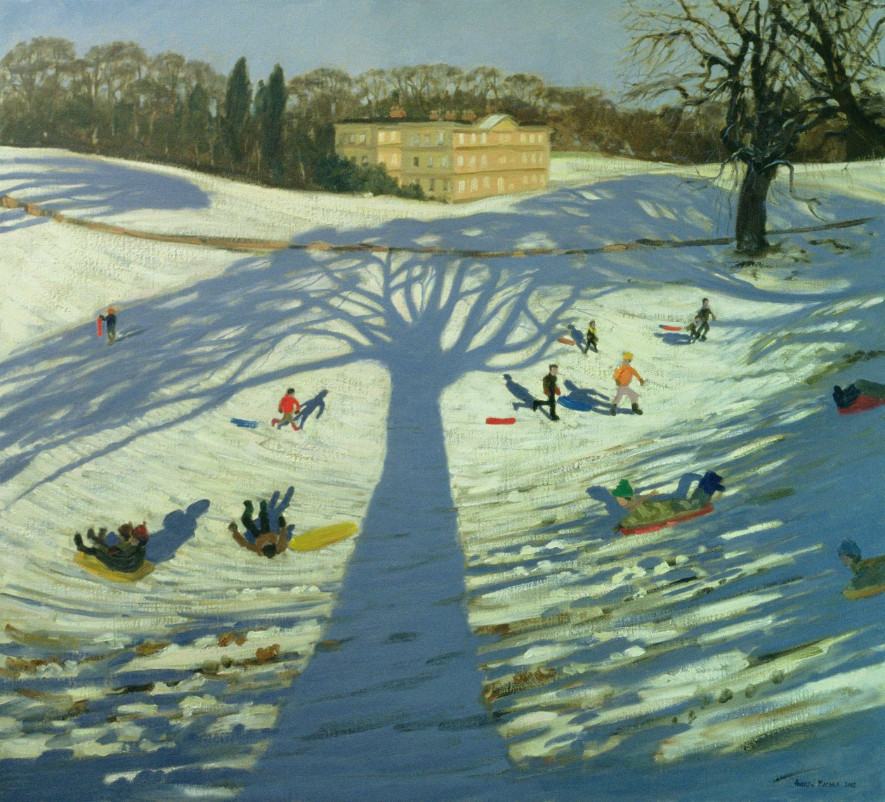 Calke Abbey House, Winter, 2002 von Andrew Macara