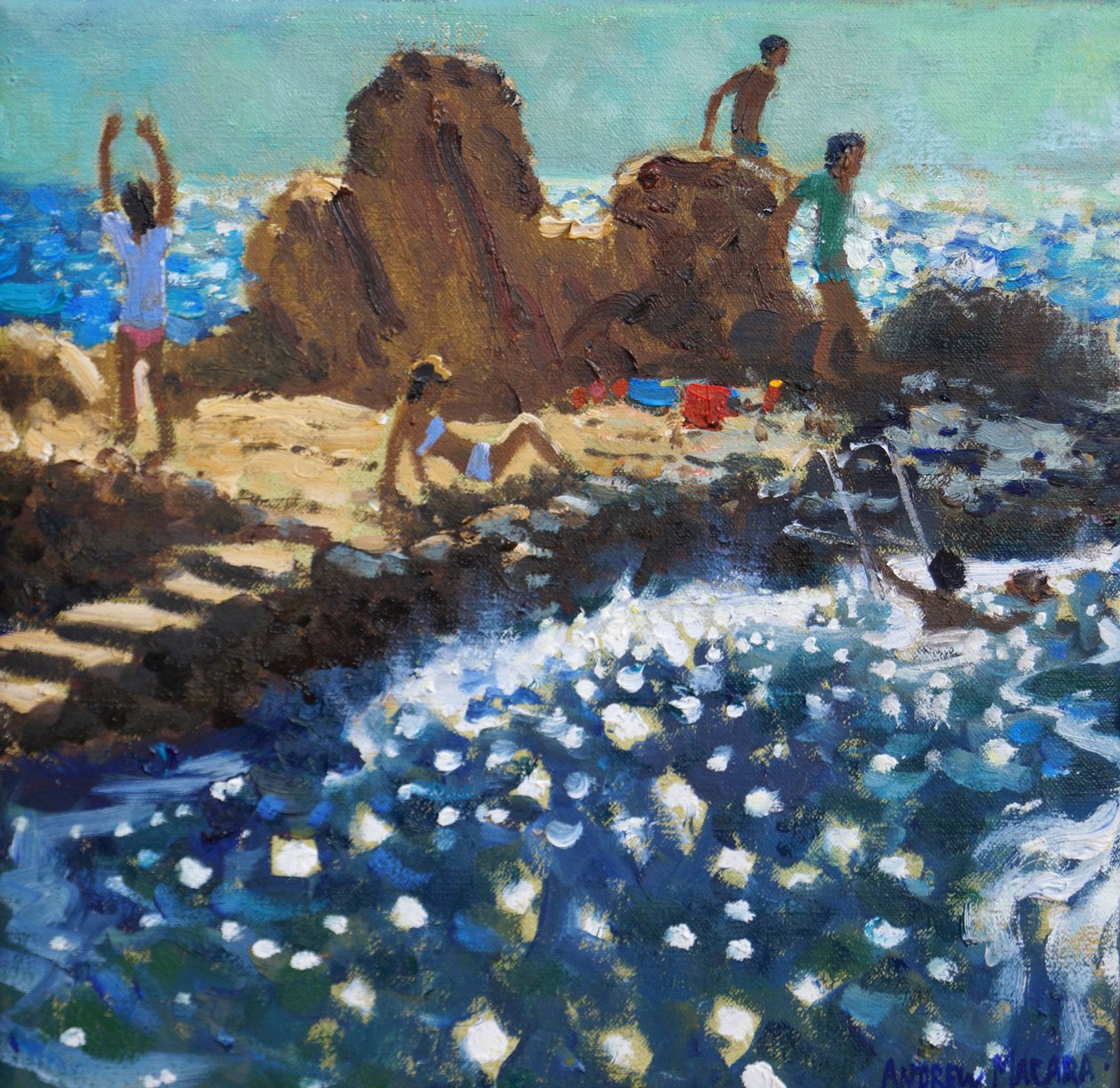 Meeresfunkeln, Rovinj, 2016 von Andrew Macara