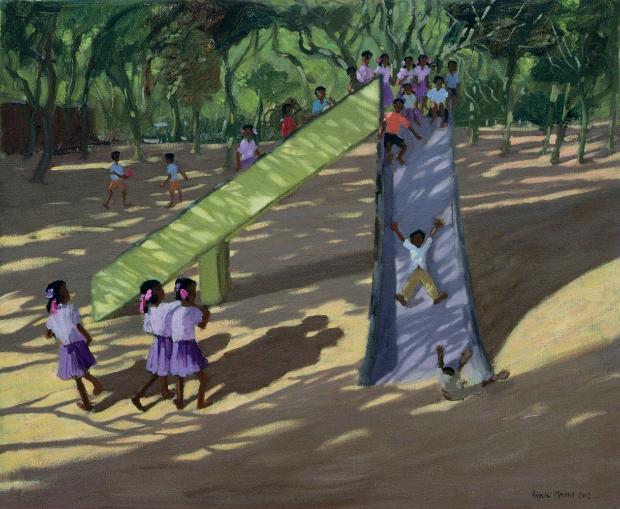 Rutsche, Mysore, 2001 von Andrew Macara