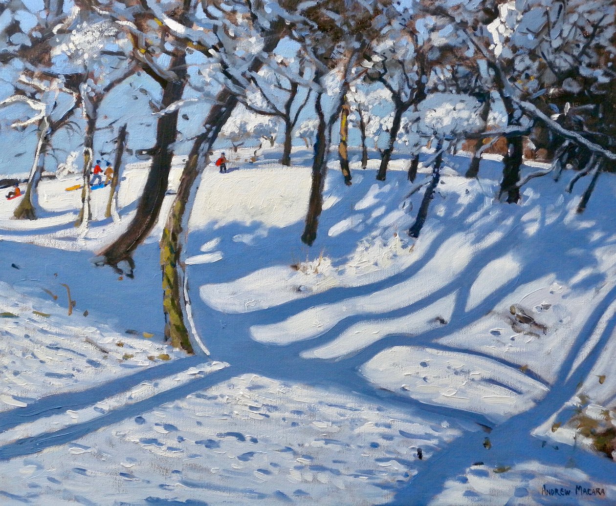 Winter in Ladmanlow, Buxton, Derbyshire, 2010 von Andrew Macara