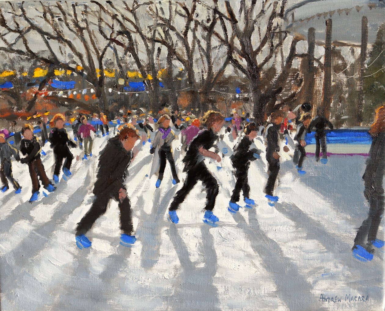 Winterwunderland, Hyde Park, London von Andrew Macara