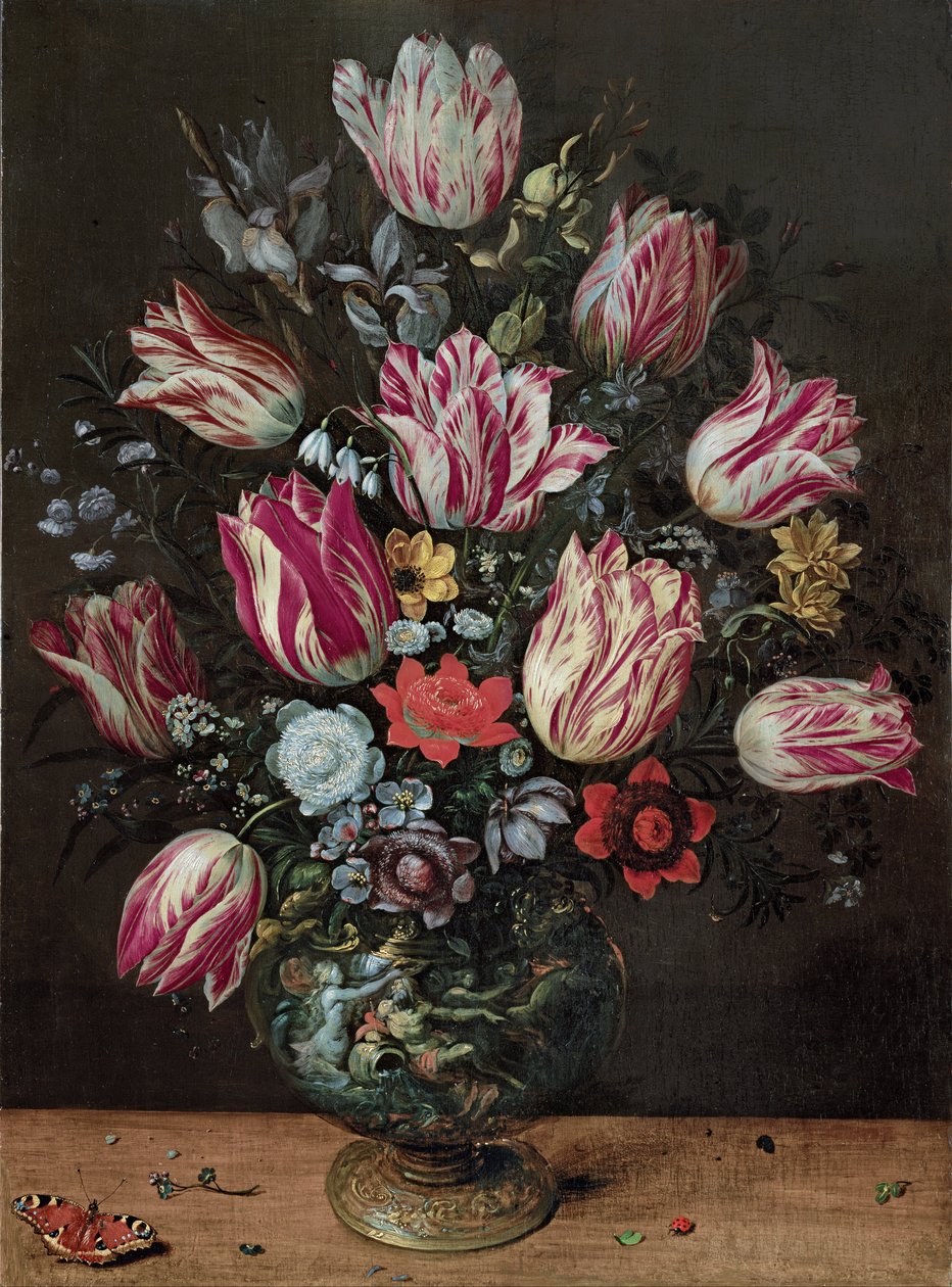 Vase mit Tulpen von Frans Francken the Younger