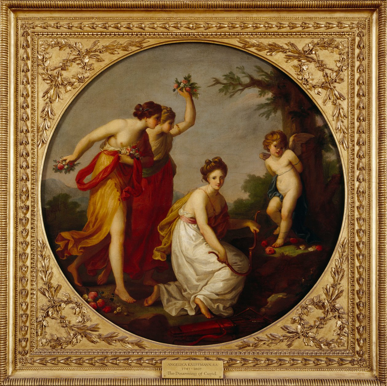 Die Entwaffnung des Amor, ca. 1800 von Angelica Kauffman