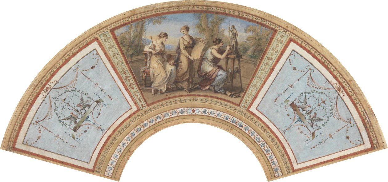 Entwurf für einen Fächer von Angelica Kauffmann