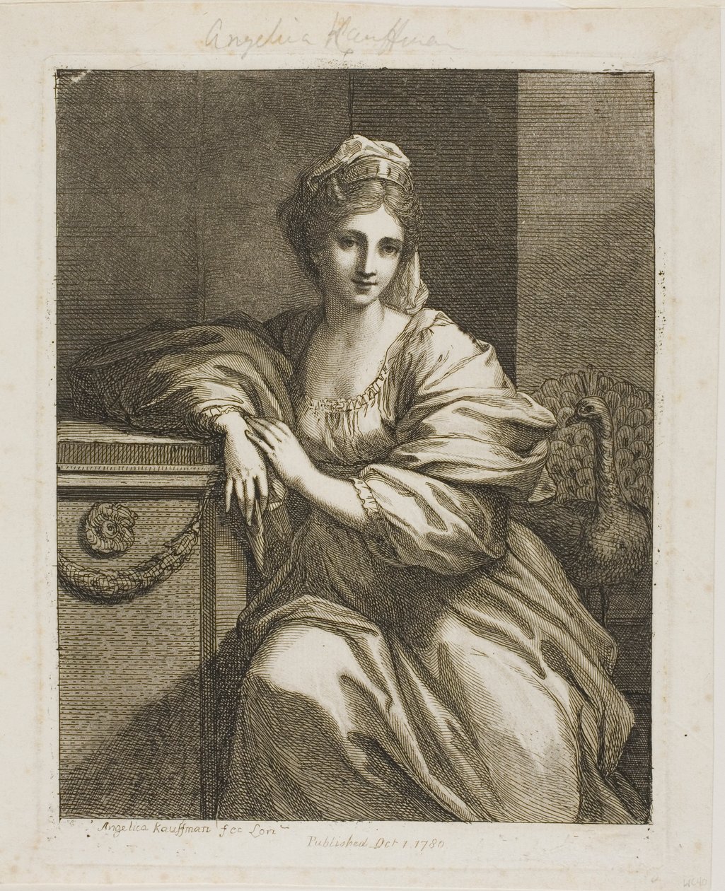 Juno und der Pfau von Angelica Kauffmann