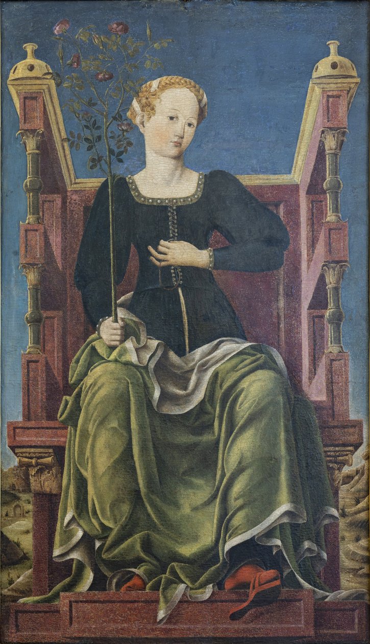 Die Muse Erato, ca. 1455 von Angelo Maccagnino