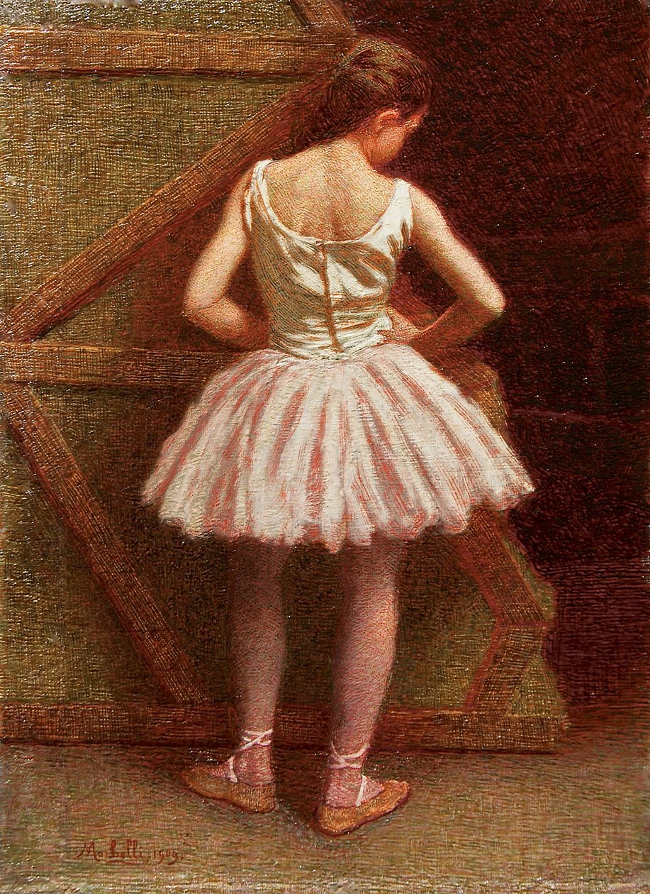 Tänzerin im Teatro alla Scala, 1909 von Angelo Morbelli