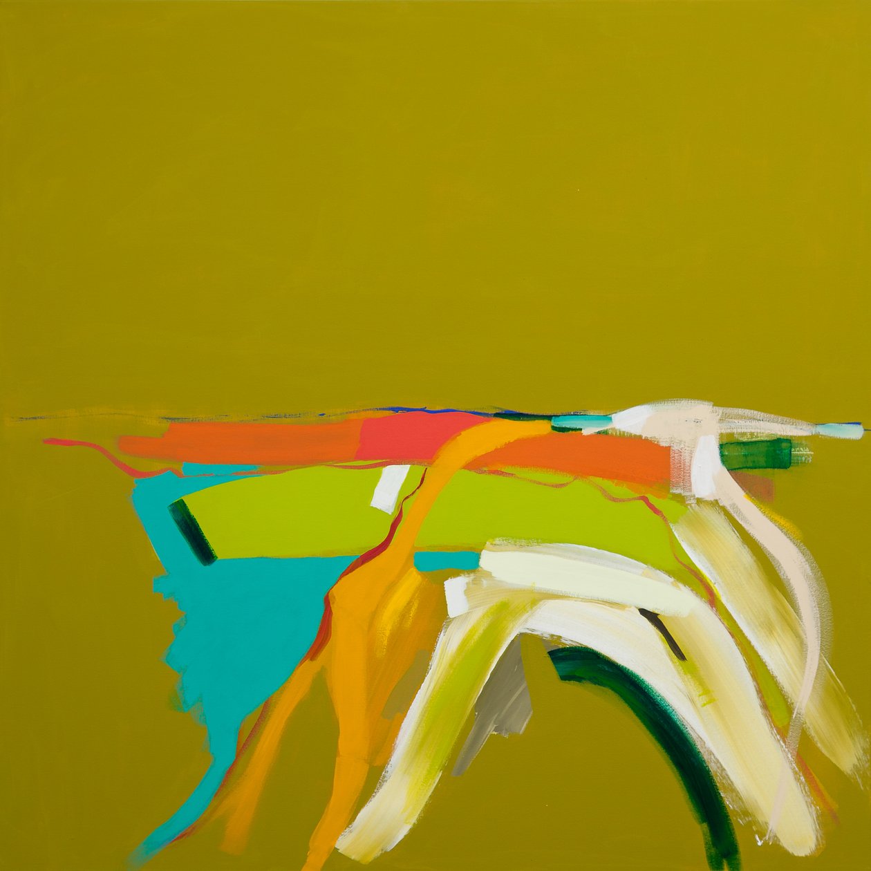 Sonnenbeschienene Landschaft von Angie Kenber