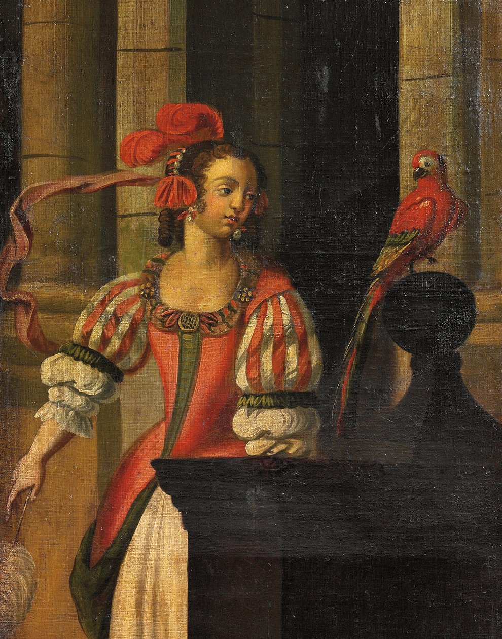 Vierfacher doppelseitiger Bildschirm, ca. 1700 von Anglo Flemish School