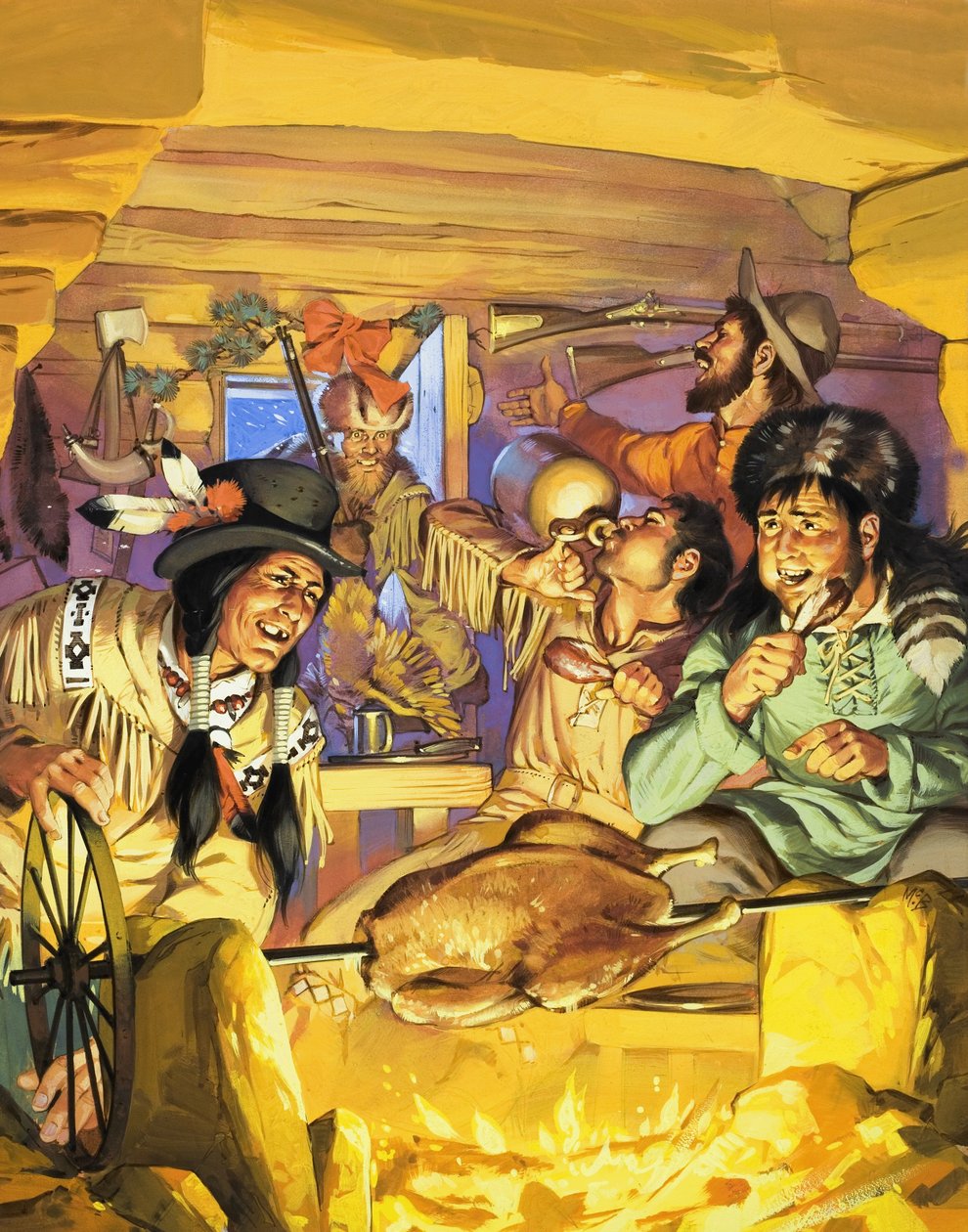 Thanksgiving in den 1840er Jahren von Angus McBride