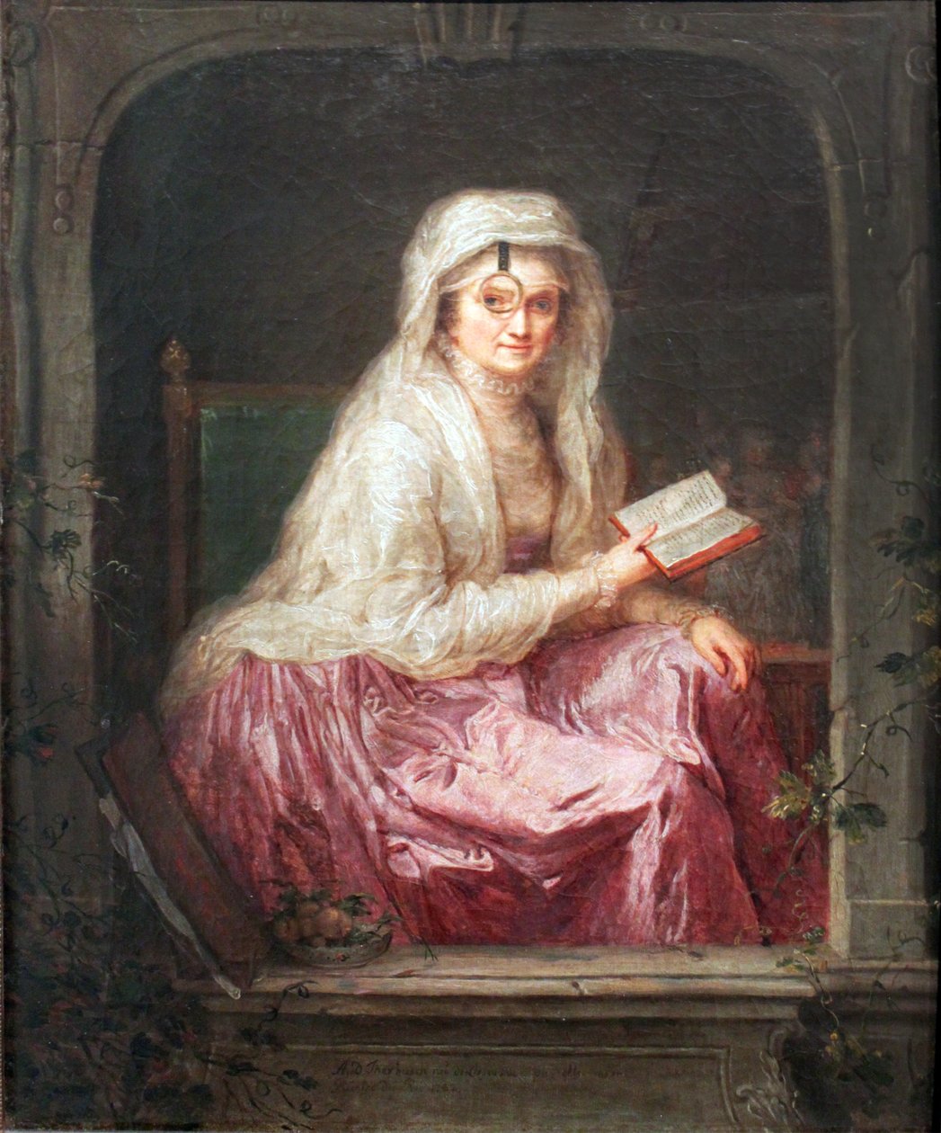 Selbstporträt mit Monokel von Anna Dorothea Therbusch