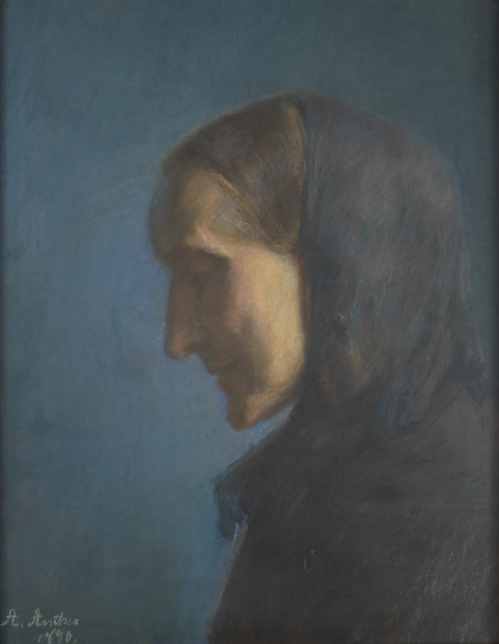 Ane Hedvig Brøndum, die Mutter des Künstlers von Anna Ancher