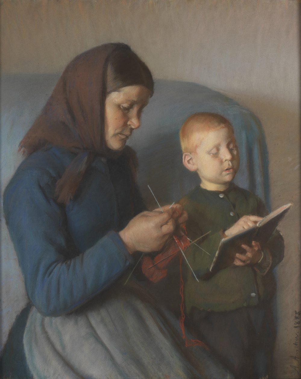 Die Lektion wird durchgegangen von Anna Ancher