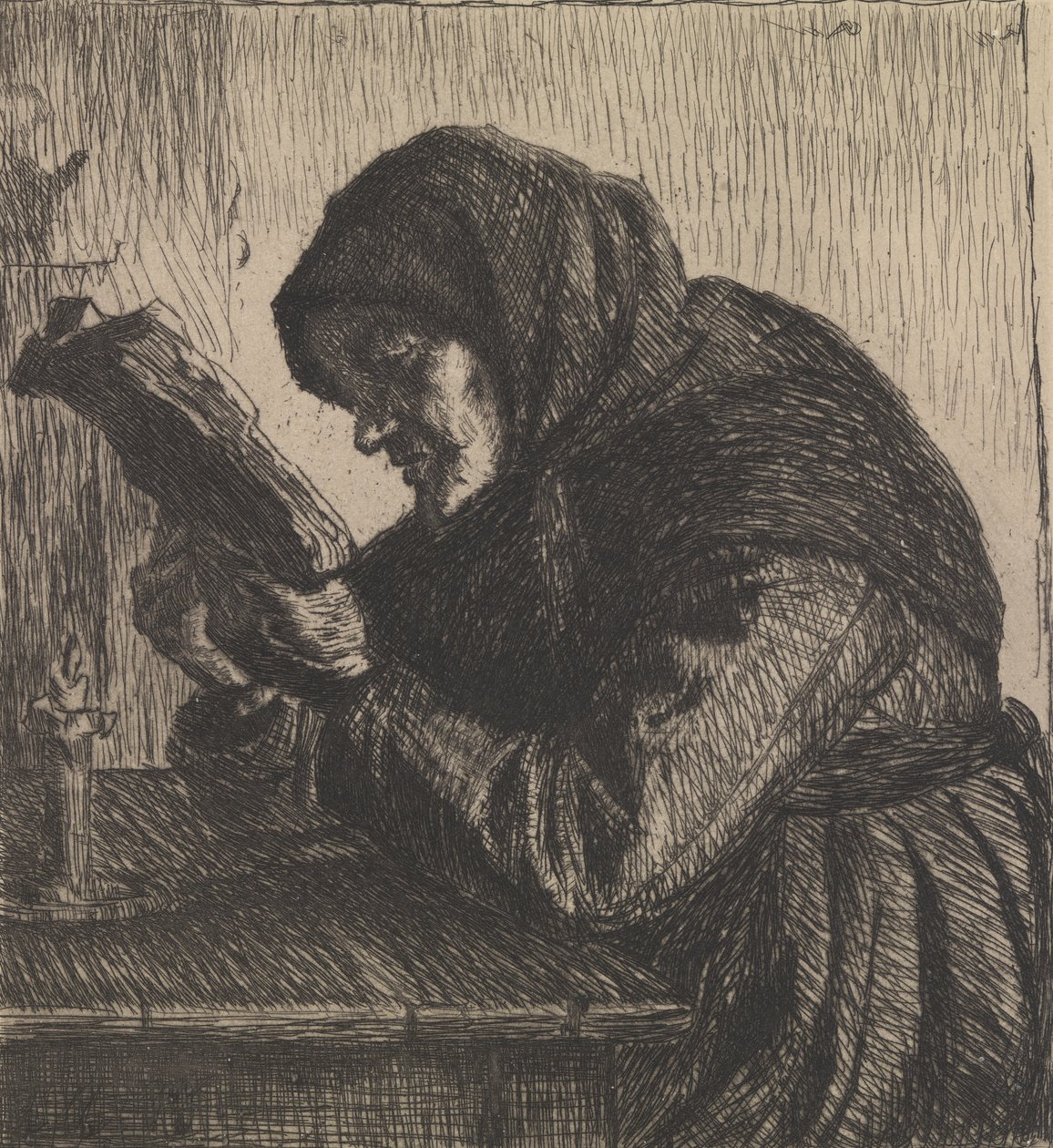 Lesende alte Frau von Anna Ancher