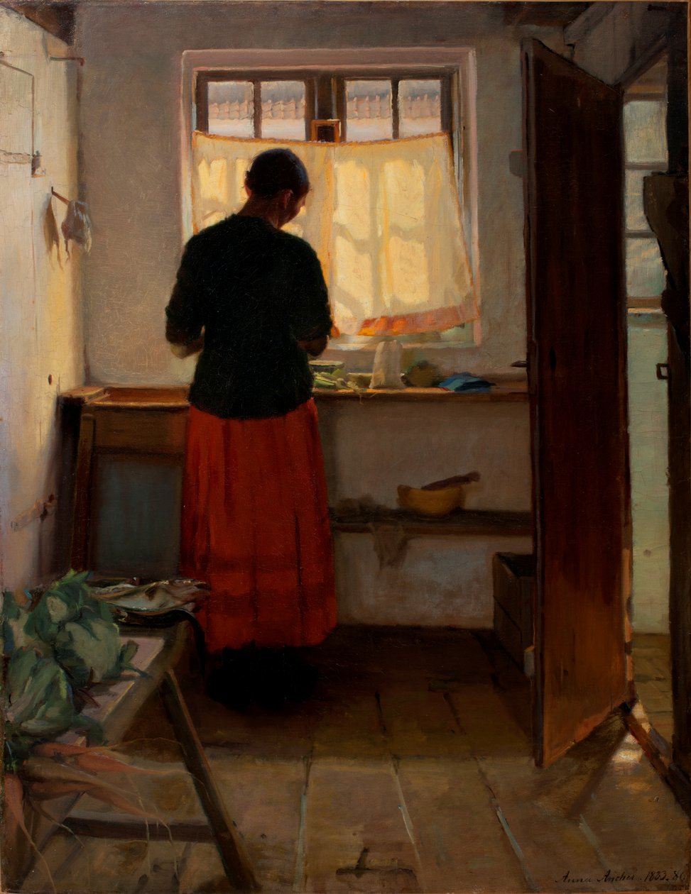 Das Mädchen in der Küche von Anna Ancher