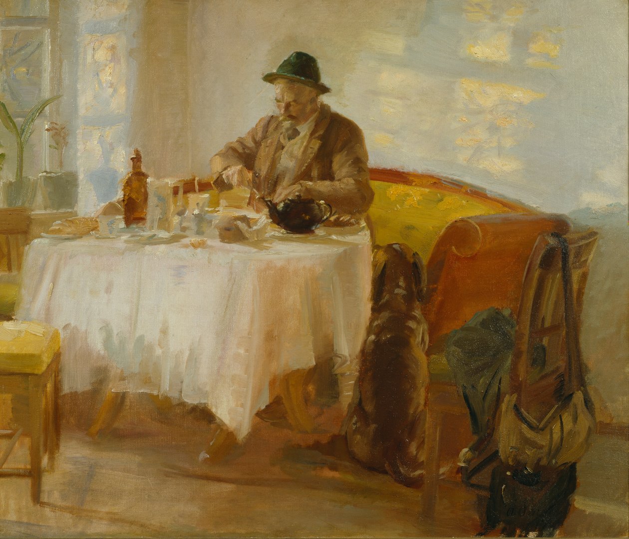 Frühstück vor der Jagd von Anna Ancher