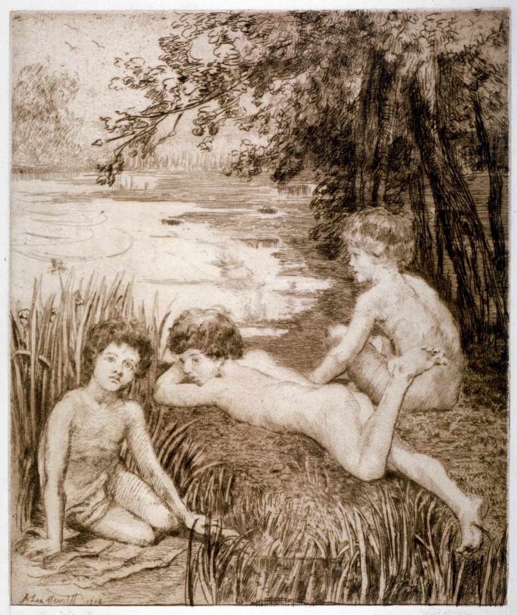 Wilde Ente, 1913 von Anna Lea Merritt