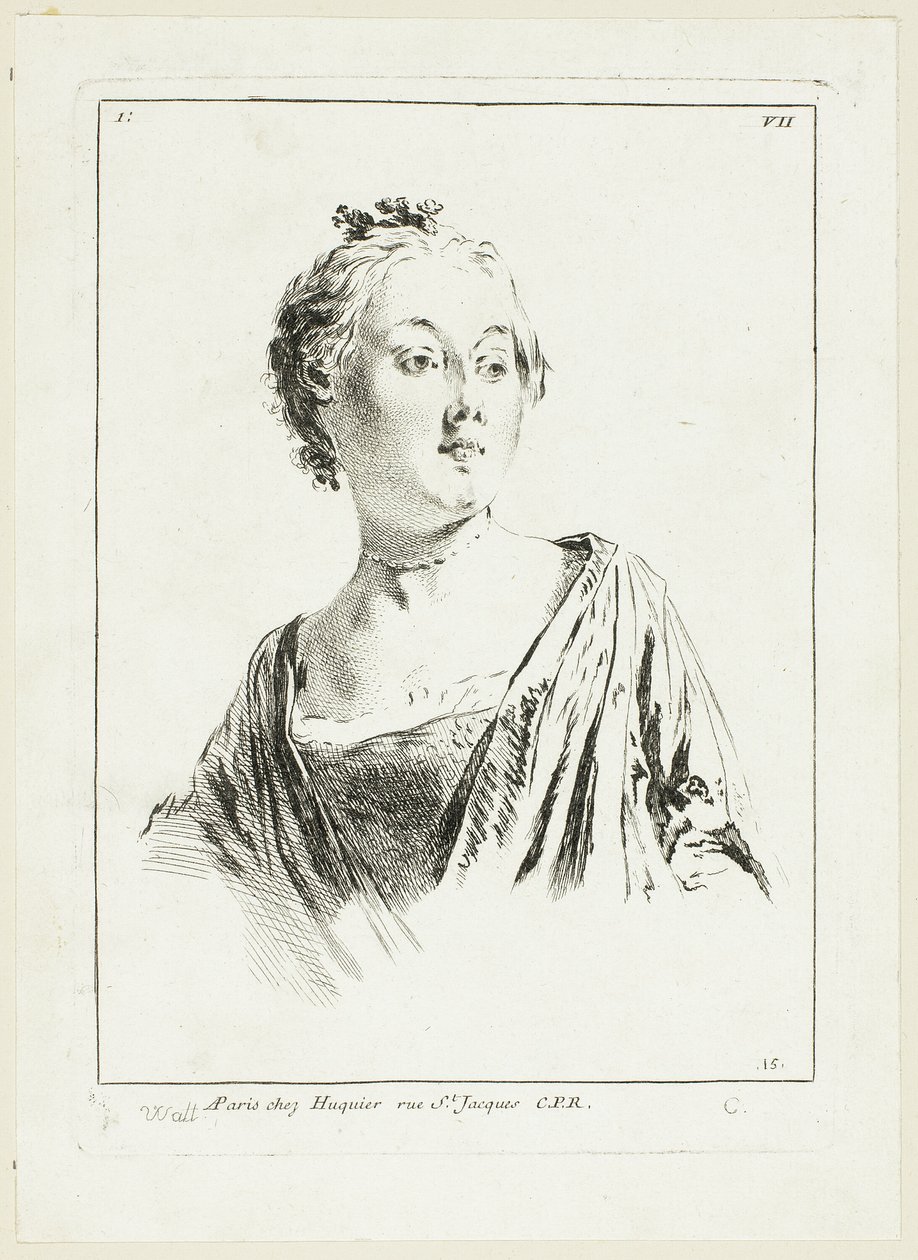 Frauenkopf von Anne Claude Philippe Caylus