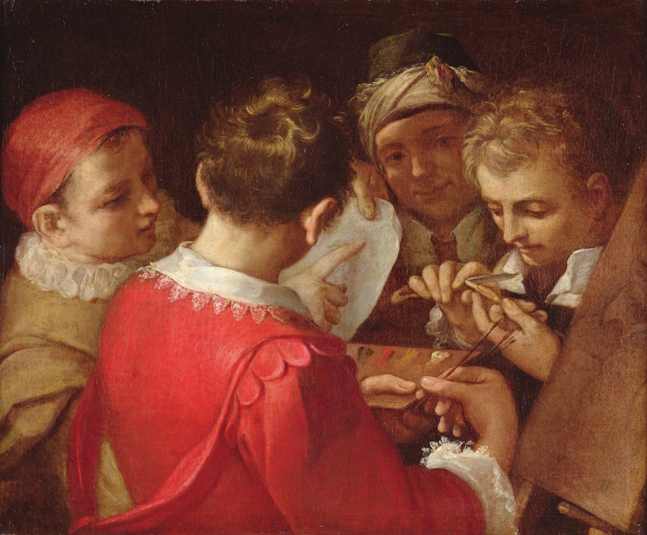 Gruppe von Künstlern von Annibale Carracci