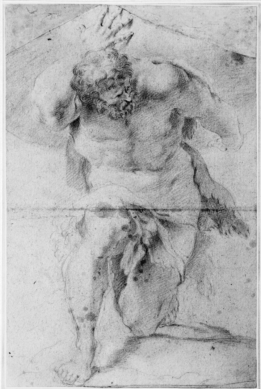 Herkules hält die Welt von Annibale Carracci