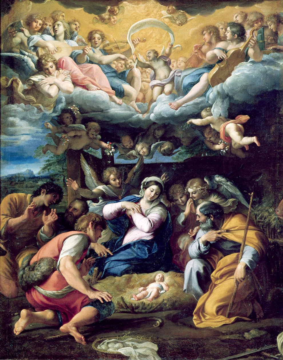 Die Geburt Christi, ca. 1596-98 von Annibale Carracci