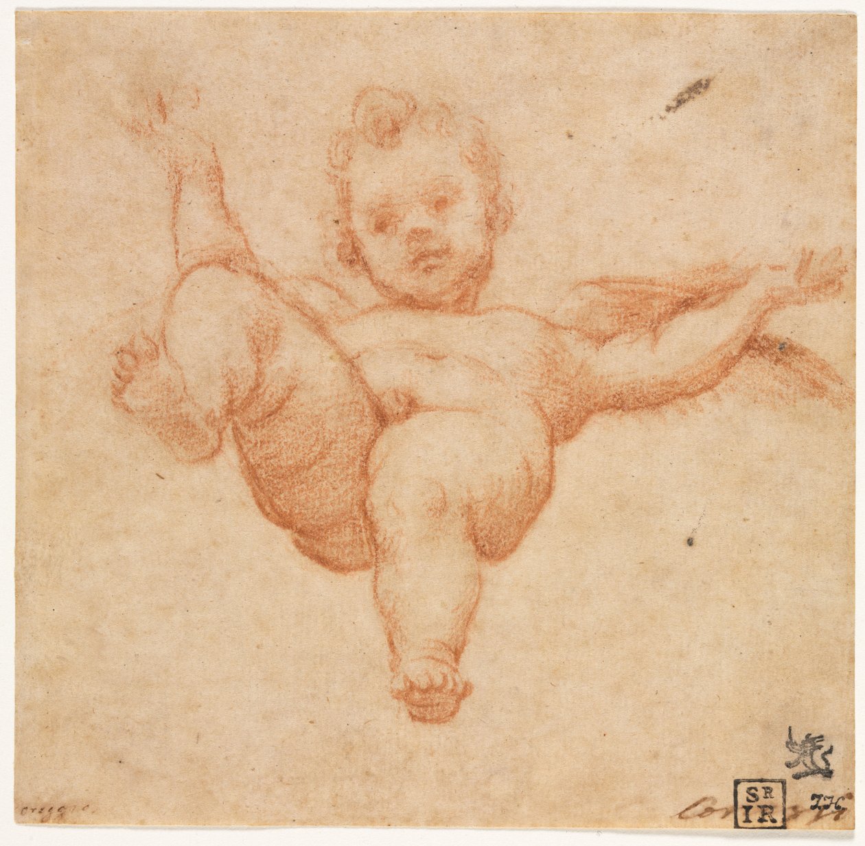 Fliegender Amor, ca. 1602 von Annibale Carracci