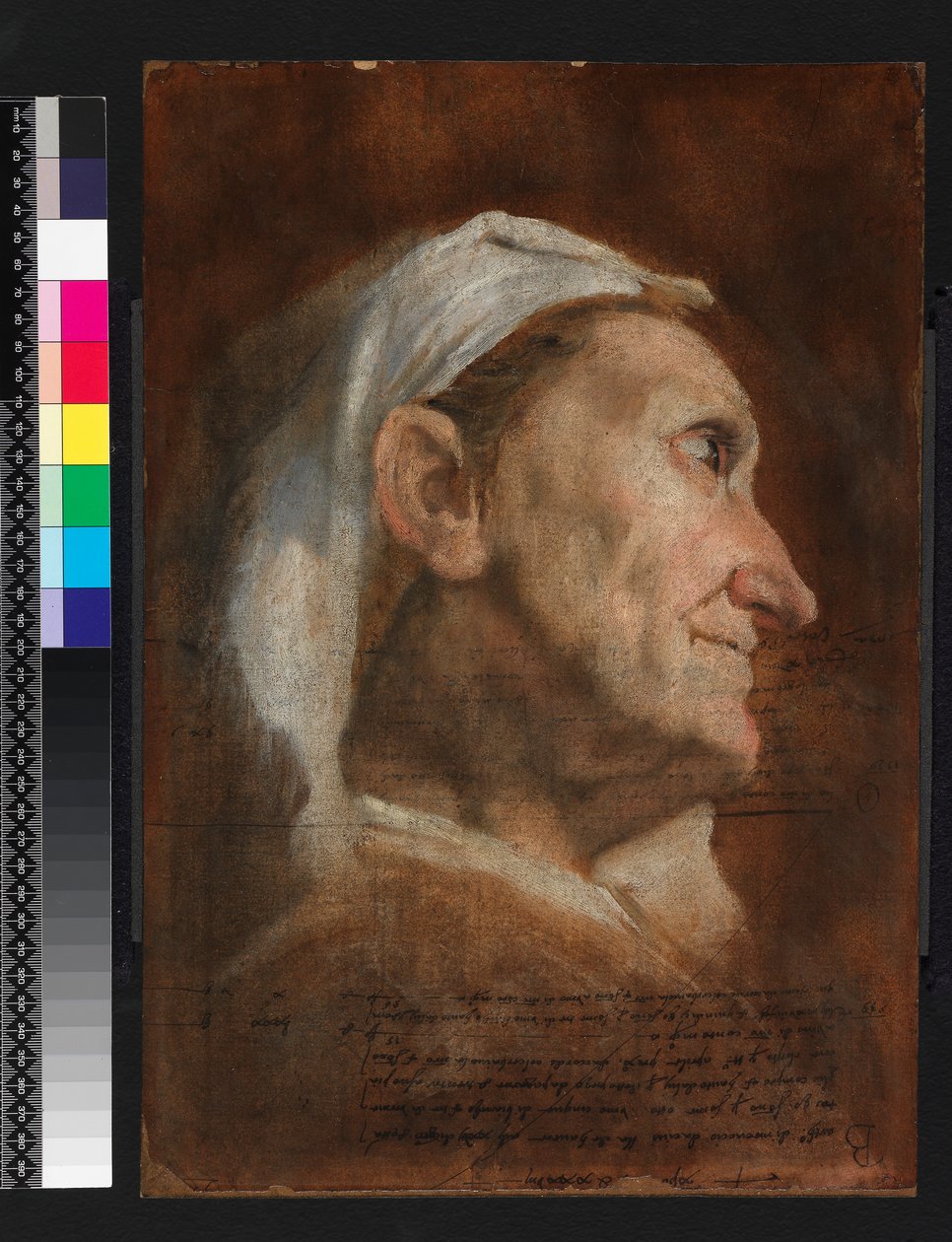 Kopf einer alten Frau, ca. 1590 von Annibale Carracci