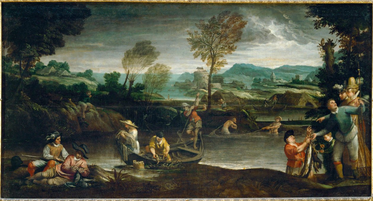 Das Fischen von Annibale Carracci