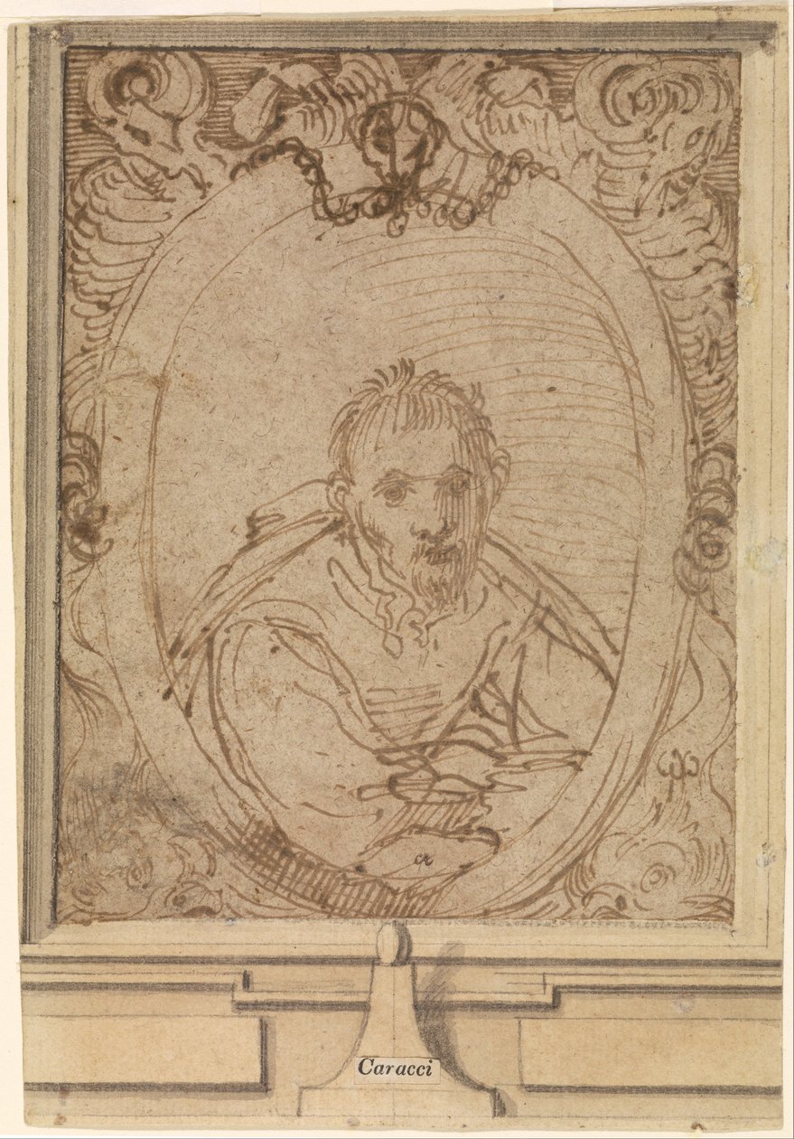 Selbstporträt von Annibale Carracci