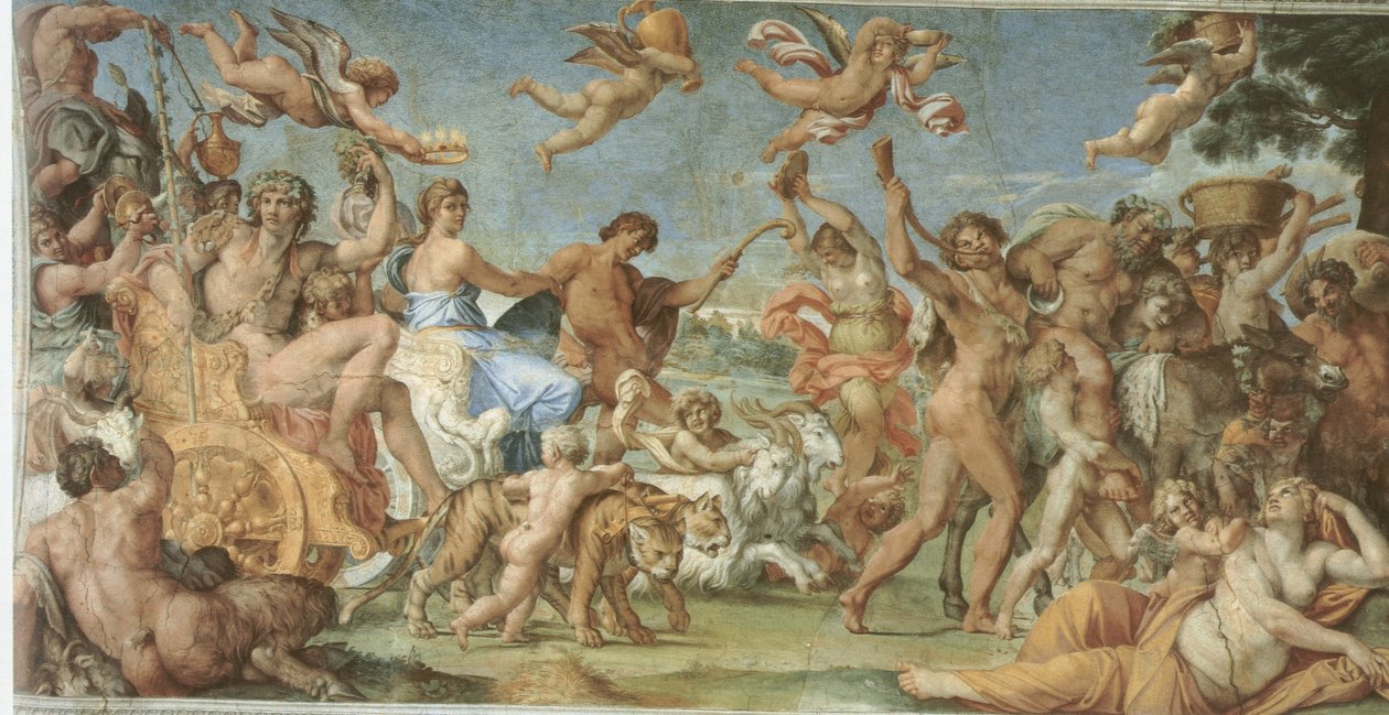 Triumph des Bacchus und Ariadne von Annibale Carracci