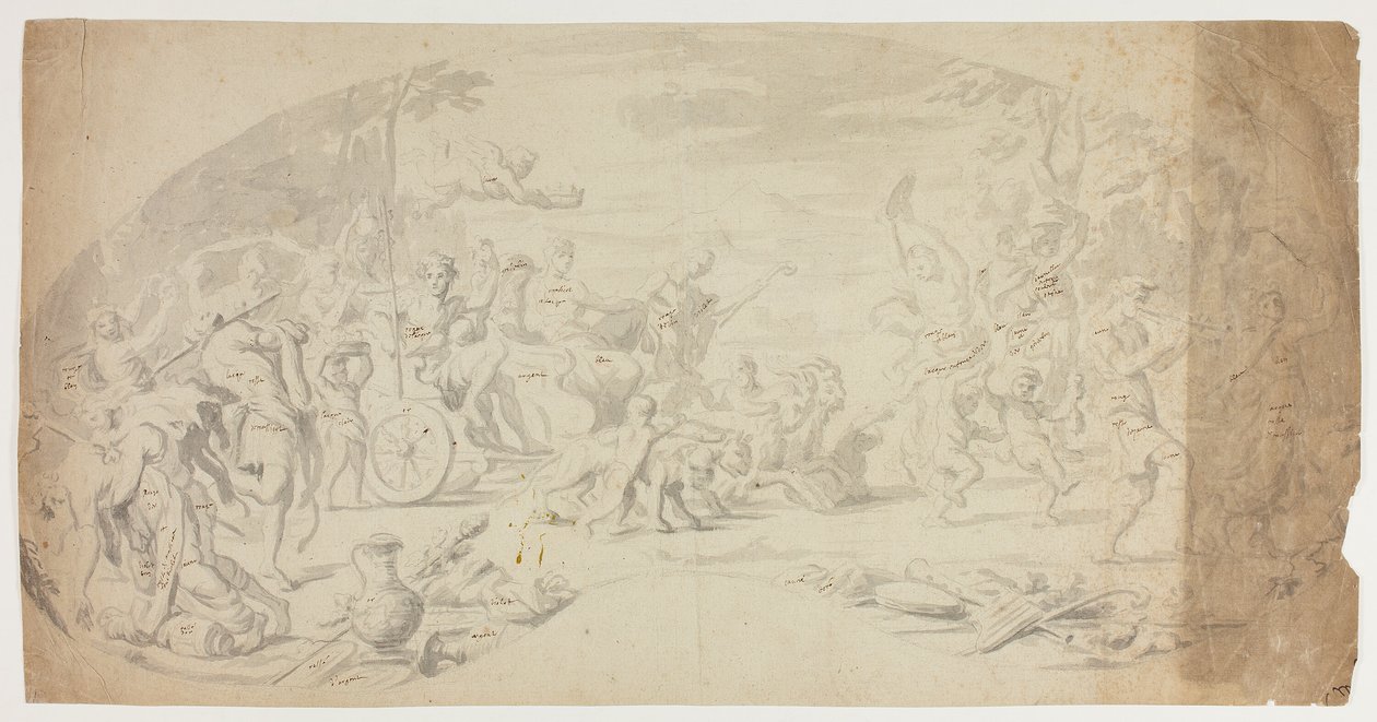 Triumph des Bacchus und der Ariadne von Annibale Carracci