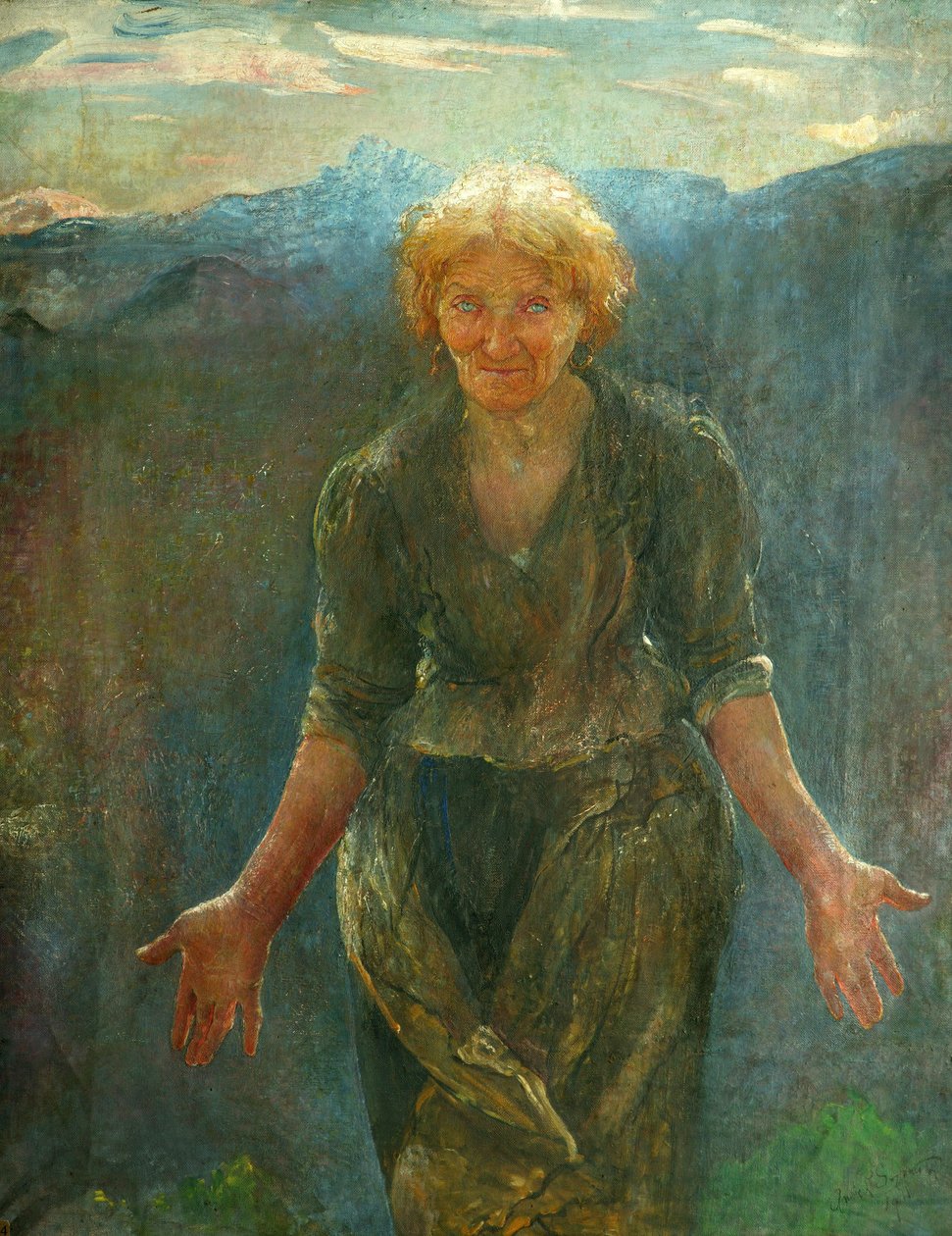 Der Untergang der Sonne von Annie Louisa Swynnerton