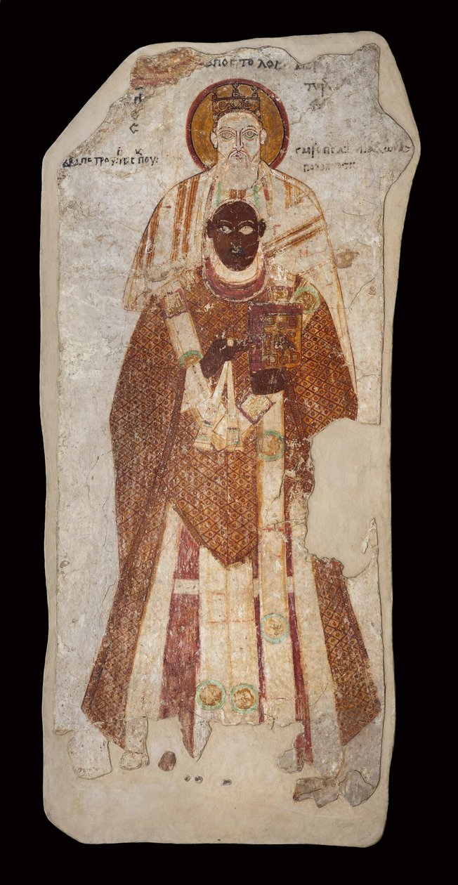 Bischof Petros mit dem Heiligen Petrus von Anonymous
