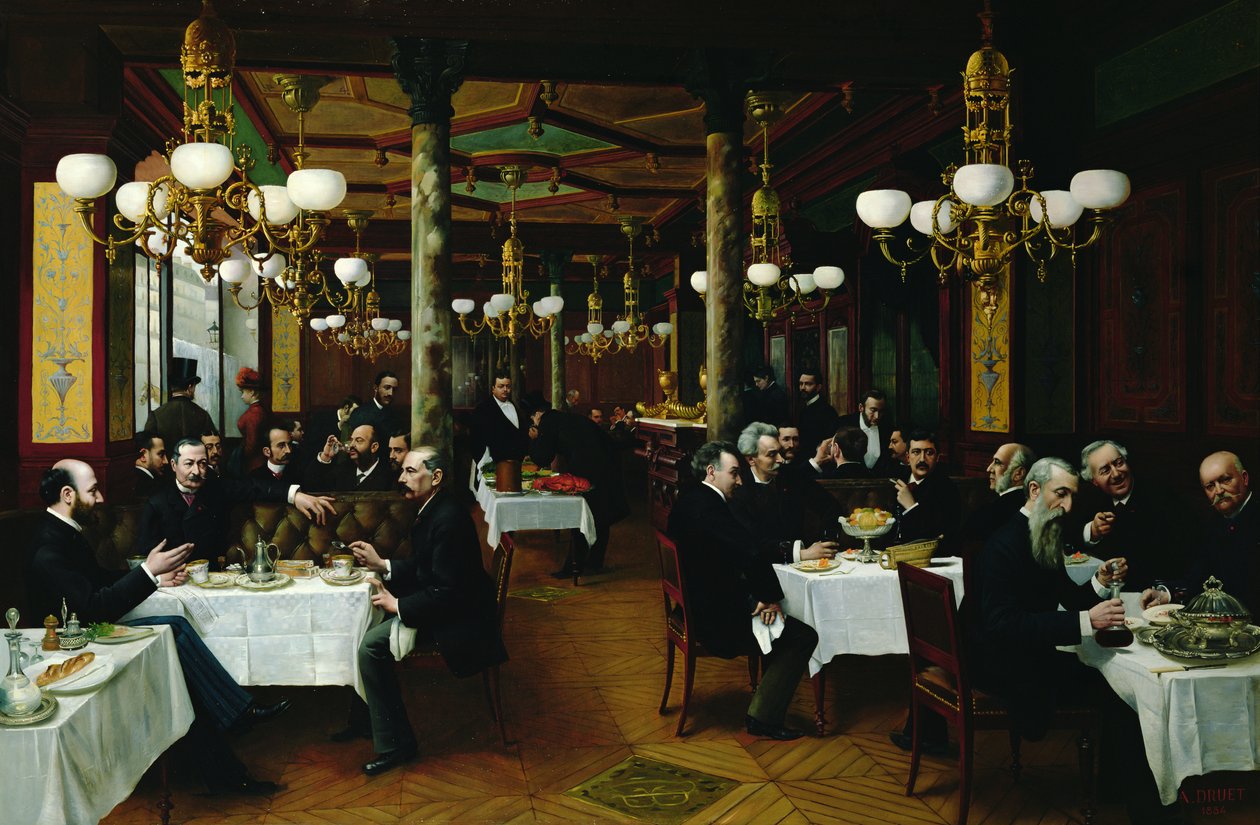 In einem französischen Restaurant von Unbekannt Unbekannt