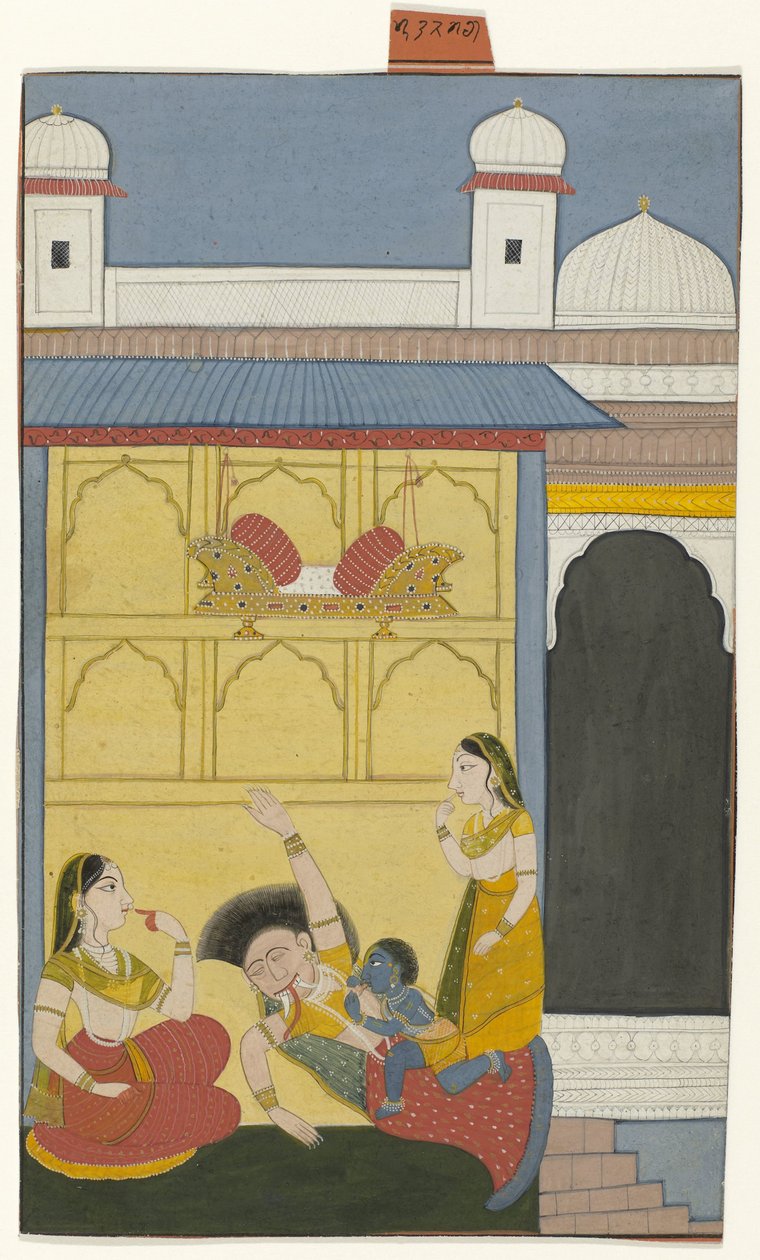 Baby Krishna tötet den Dämon Putana von Anonymous