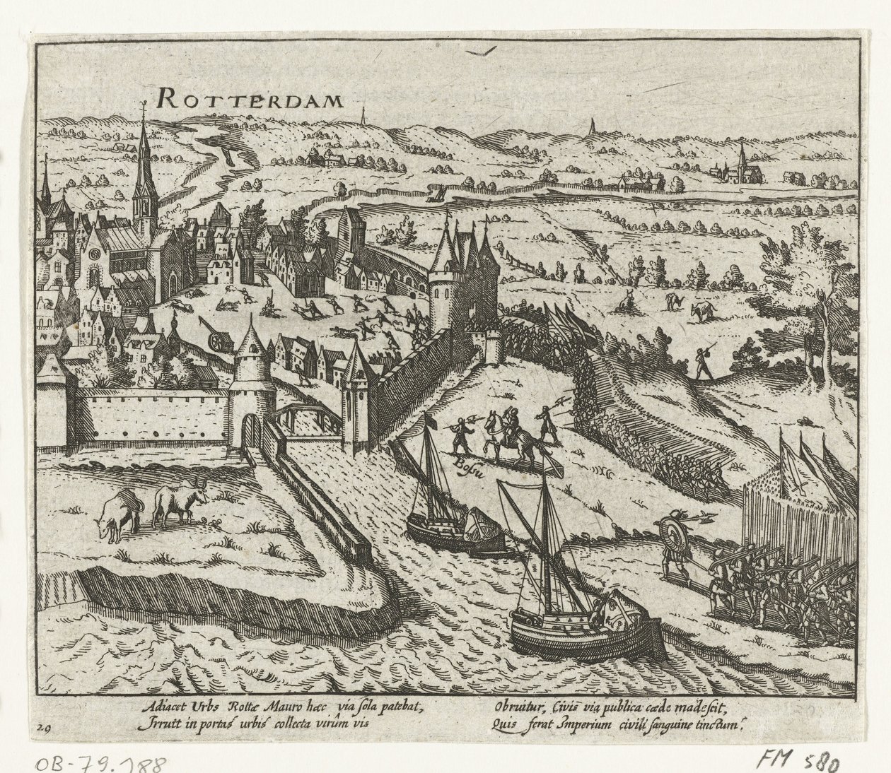 Bossu fällt in Rotterdam ein, 1572 von Anonymous