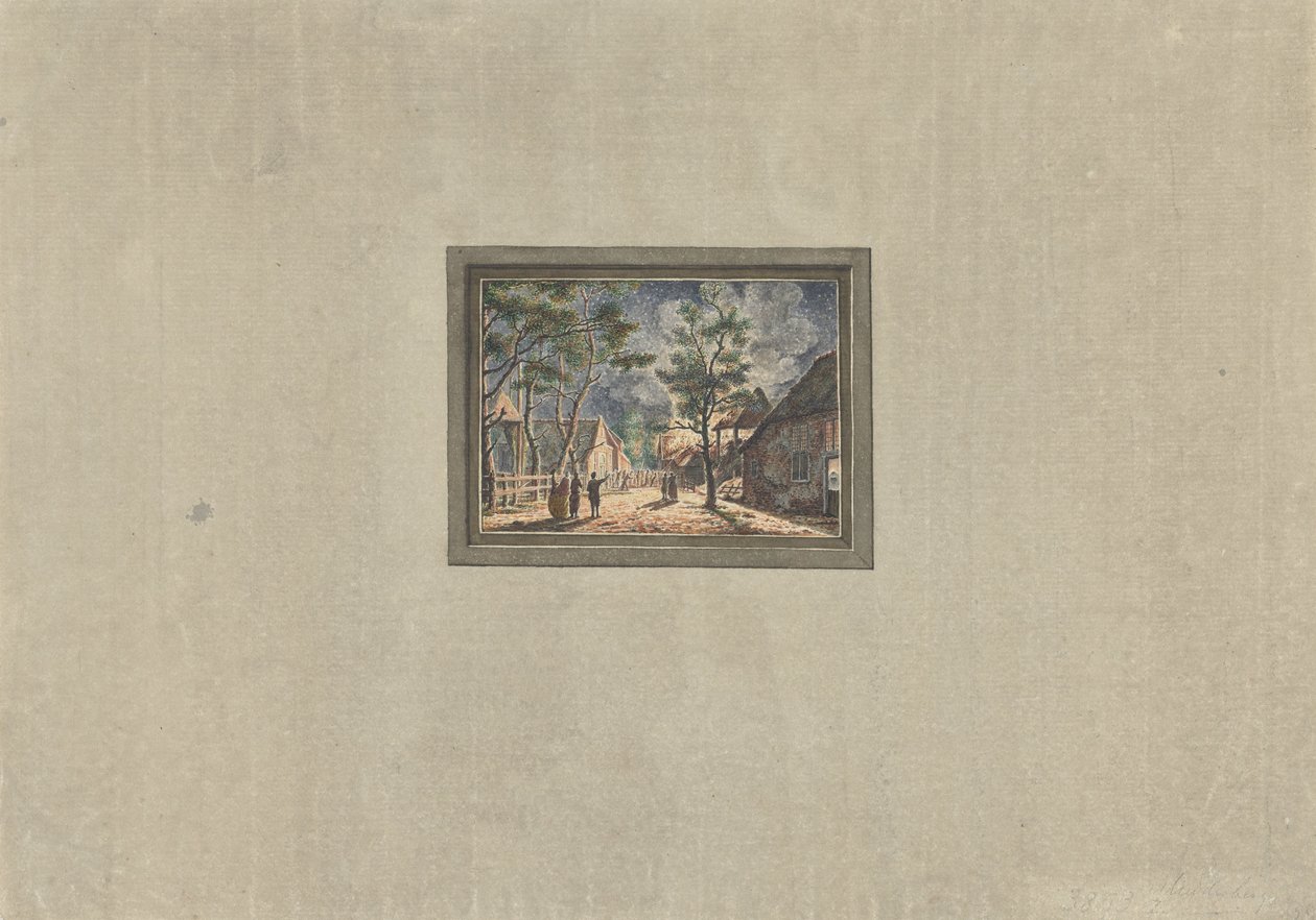 Brand in Muiderberg, 1746 von Anonymous