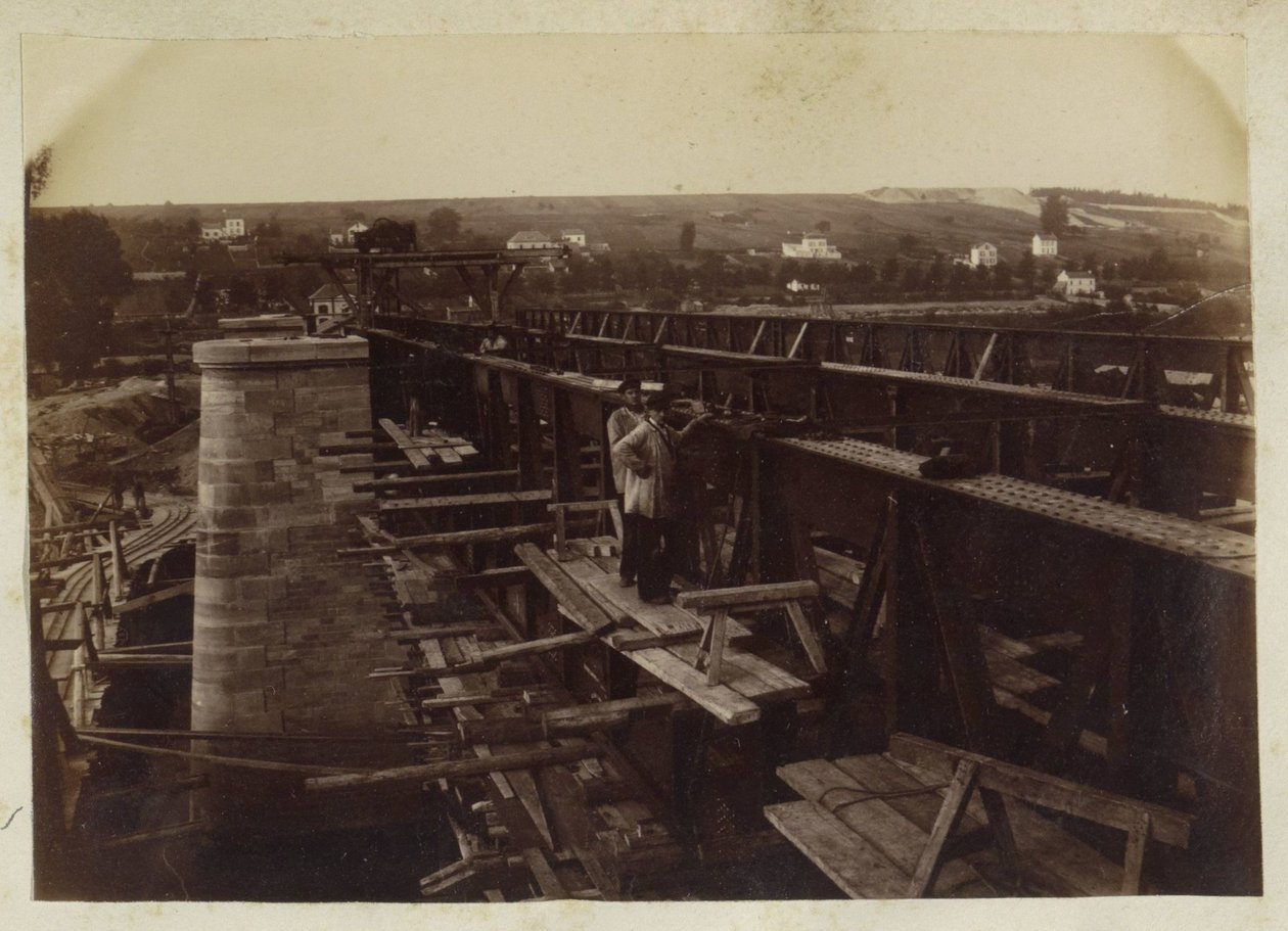 Brücke im Bau in Frankreich von Anonymous