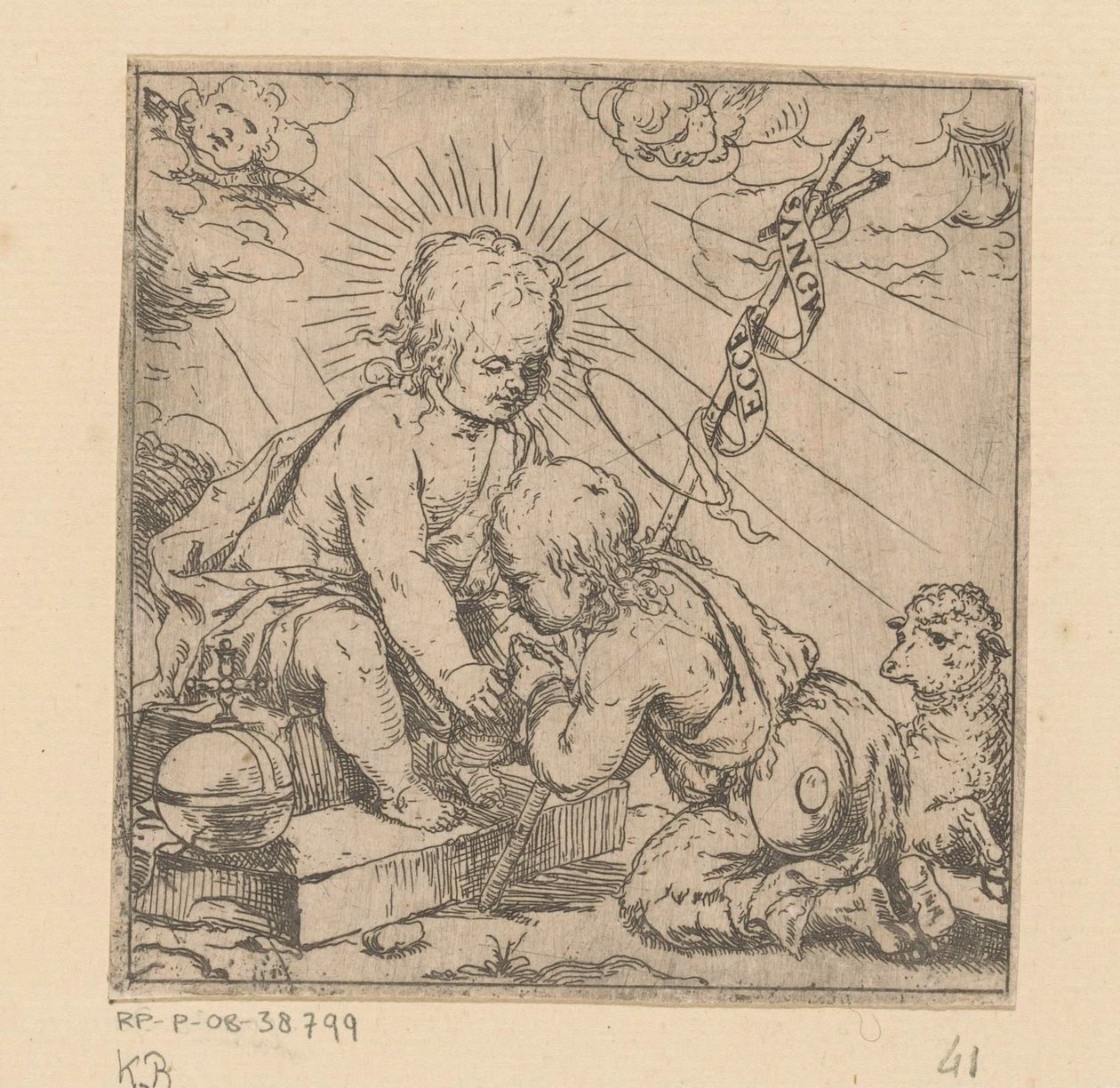 Christus und Johannes der Täufer von Anonymous