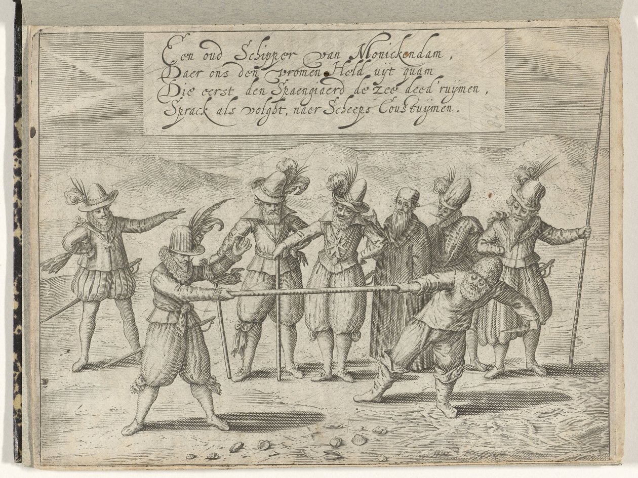 Der Kampf um den Goldenen Stock, 1608 von Anonymous