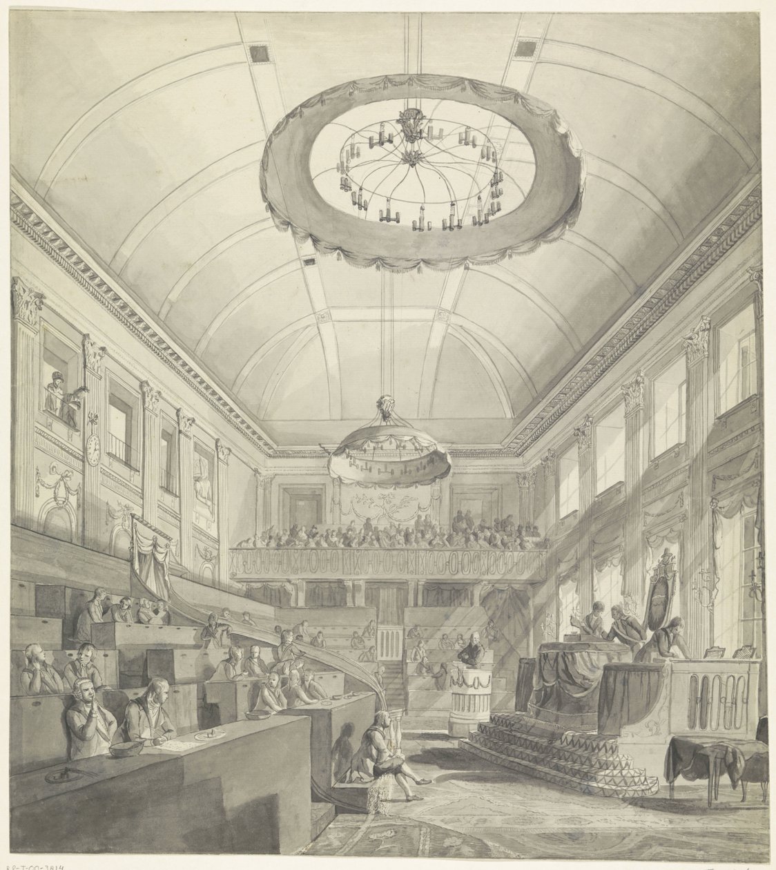 Erste Nationalversammlung in Den Haag, 1796 von Anonymous