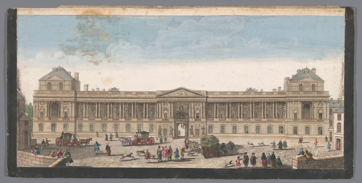 Ansicht des Palais du Louvre in Paris von Anonymous
