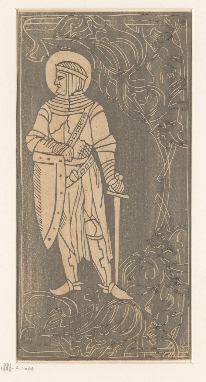 Heiliger in Kriegsgewand von Anonymous