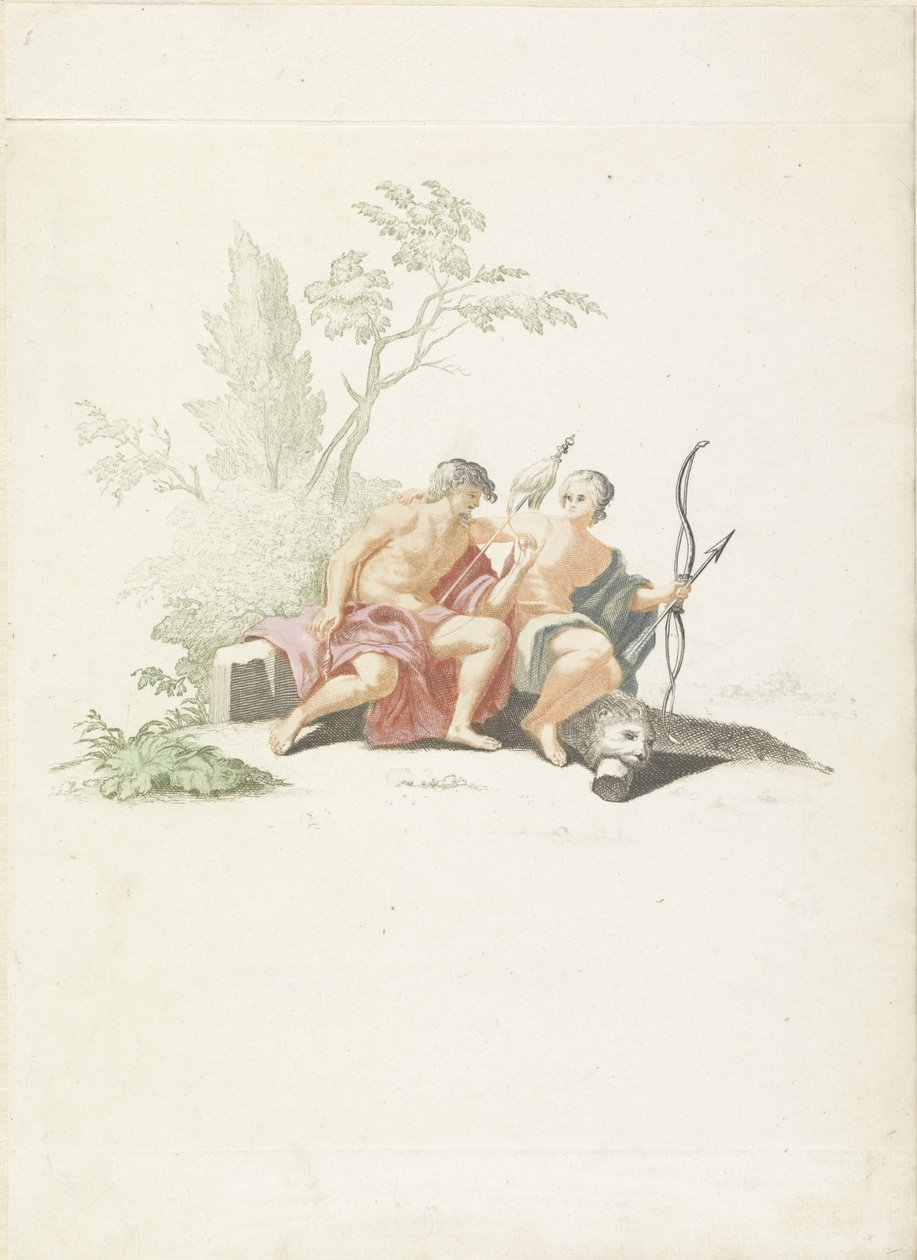 Herkules und Omphale von Anonymous