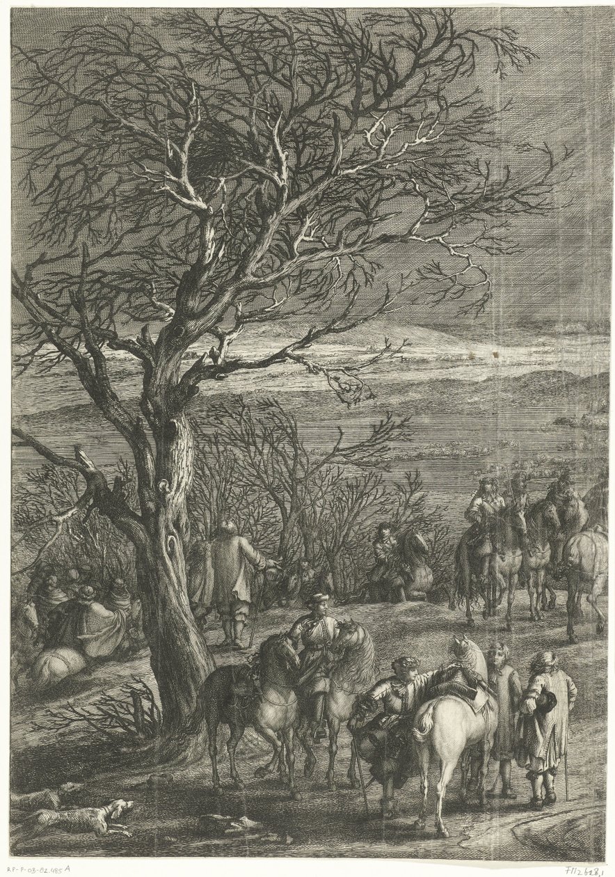 Das französische Heer vor Ypern (linkes Blatt), 1678 von Anonymous