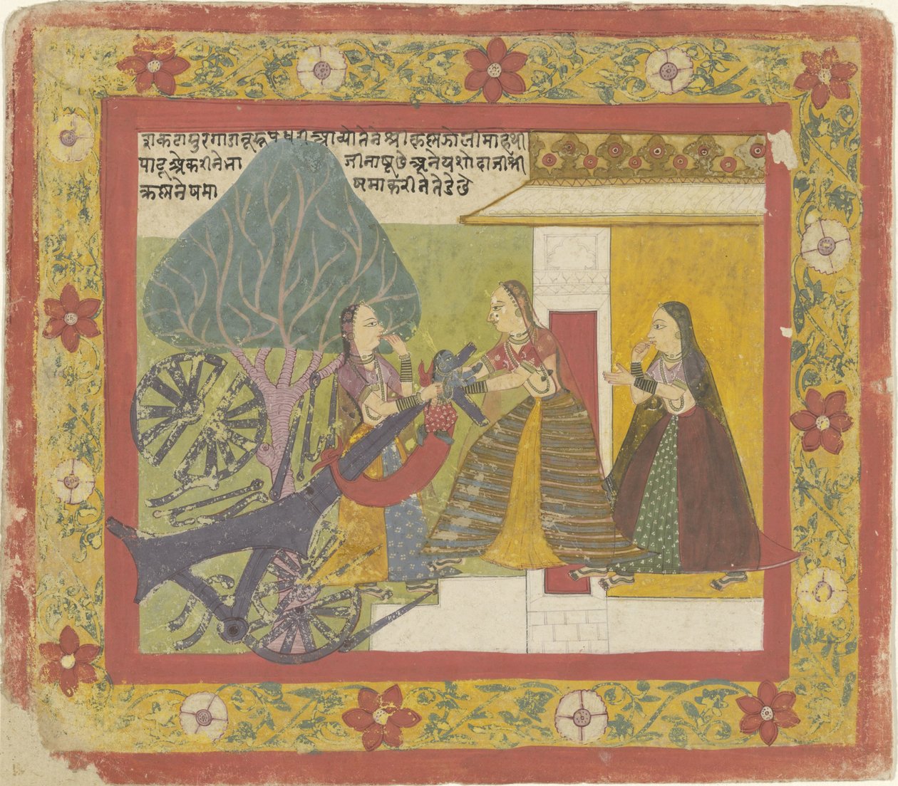 Krishna hat den Wagendämon zerstört von Anonymous
